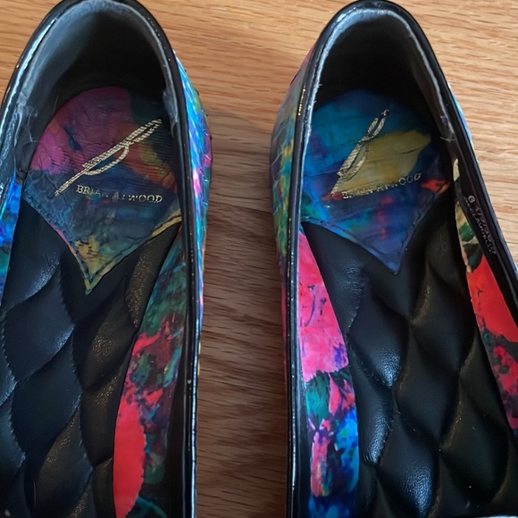 Brian Atwood Claudelle Snakeskin Loafer - Picture 3 of 5